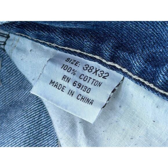 JORDIN Y2K Baggy Wide Leg Blue Carpenter Jeans Cyberpunk JNCO Style 38x32 Skater - Picture 6 of 16